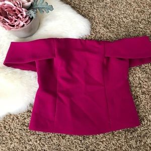 NWT Express Crop Top in Magenta